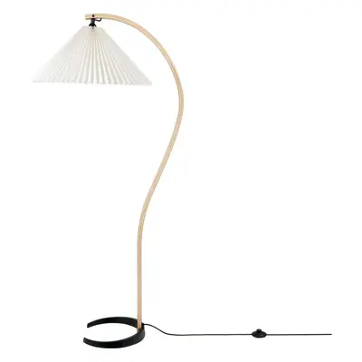 GUBI - Timberline Lampadaire White/Oak/Birch