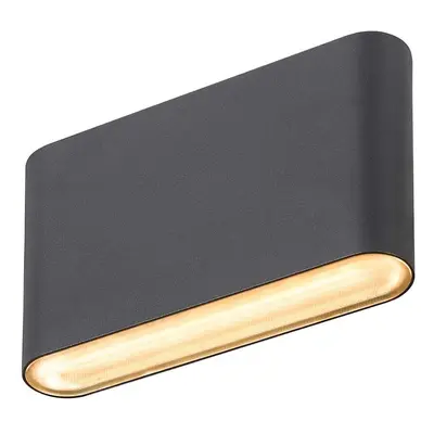 SLV - Oval LED Applique Murale d'Extérieur IP65 Black