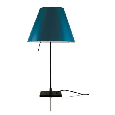 Luceplan - Costanzina Lampe de Table Noir/Bleu Pétrole