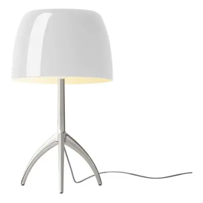 Foscarini - Lumiere Grande Lampe de Table E27 Alu/Blanc Dimm.