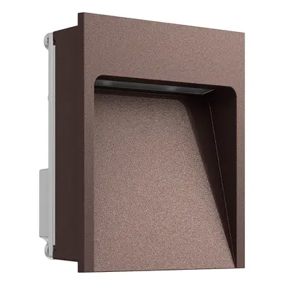 Flos - My Way Extérieur Applique Murale Encastrée 110X100 3000K Deep Marron