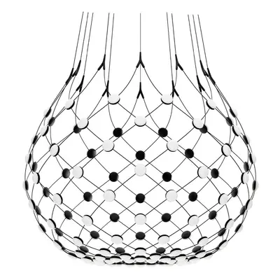 Luceplan - Mesh Suspension Ø100xH90 Phase 3m Black