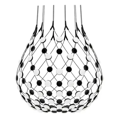 Luceplan - Mesh Suspension Ø80xH60 Phase 2m Black