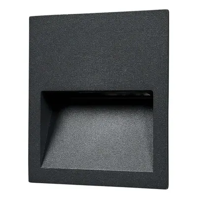 Lucande - Loya Square Spot Encastré Extérieur IP54 Dark Grey