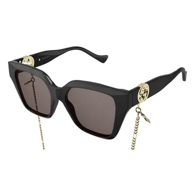 Gucci Femme GG1023S Lunettes de soleil Injecté Noir Marron Carré Normale