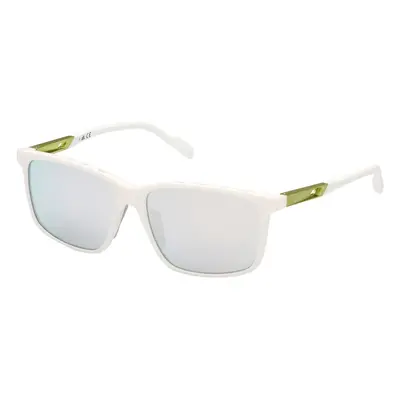 Adidas Sport Homme SP0050 24C Lunettes de soleil Injecté Blanc Fumée Carré Normale Miroir