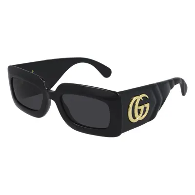 Gucci Femme GG0811S col. Lunettes de soleil Injecté Noir Gris Carré