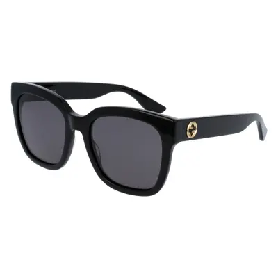 Gucci Femme GG0034SN Lunettes de soleil Acétate Noir Gris Carré