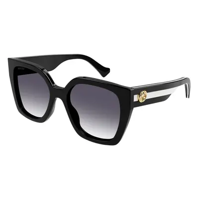 Gucci Femme GG1300S Lunettes de soleil Plastique Noir Gris Carré Ombré