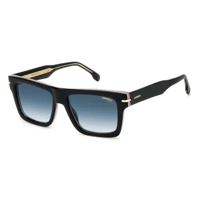 Carrera Unisex CARRERA 305/S M4P/08 Lunettes de soleil Acétate Noir dépouillé Bleu Carré Ombré