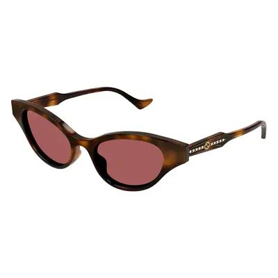 Gucci Femme GG1298S Lunettes de soleil Acétate Havane Marron Cat Eye Normale