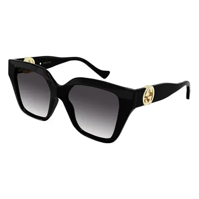 Gucci Femme GG1023S Lunettes de soleil Injecté Noir Gris Carré Normale Ombré