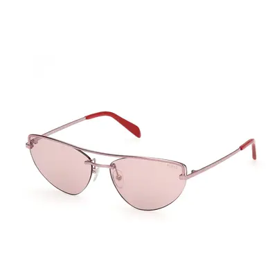 Emilio Pucci Femme EP0226 72U Lunettes de soleil Métal Rose Rouge Cat Eye Normale Miroir