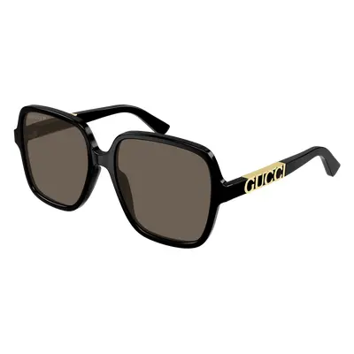 Gucci Femme GG1189S Lunettes de soleil Acétate Noir Marron Carré Polarisé