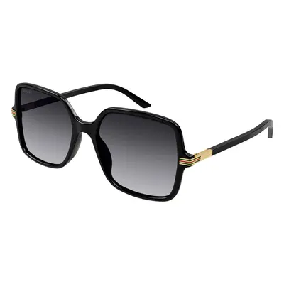 Gucci Femme GG1449S Lunettes de soleil Acétate Noir Gris Carré Normale Ombré