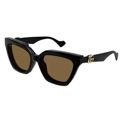 Gucci Femme GG1542S Lunettes de soleil Acétate Noir Transparent Cat Eye Normale