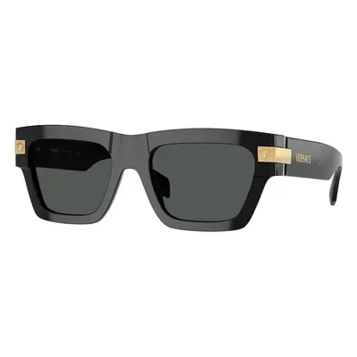 Versace Homme VE4464 GB1/87 Lunettes de soleil Acétate Noir Gris Carré Normale