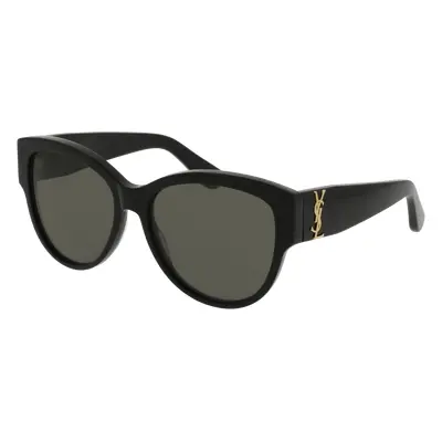 SAINT LAURENT Femme SL M3 Lunettes de soleil Acétate Noir Gris Ronde Normale