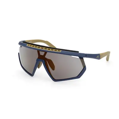 Adidas Sport Homme SP0029-H 92G Lunettes de soleil Injecté Bleu Marron Masque Normale Miroir