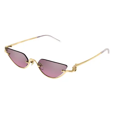 Gucci Femme GG1603S Lunettes de soleil Métal Or Rose Cat Eye