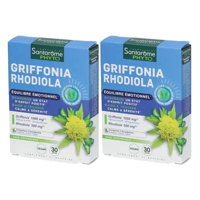 Santarome Bio Griffonia Rhodiola - Gélules Capsule(S) 2x30 pc(s)