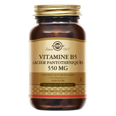 SOLGAR Vitamine B5 - Energie Fatigue Capsule(S) 50 pc(s)