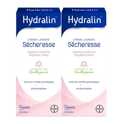 Hydralin Sécheresse Crème Lavante Hydratante 400 ml 2x400