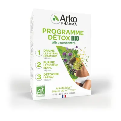 Arkopharma ARKOFLUIDES® Programme Détox BIO Ampoule(S) Buvable(S) 30 pc(s)