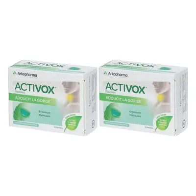 Arkopharma Activox pastilles pour la gorge sans sucre à menthe Pastille(S) 2x24 pc(s)