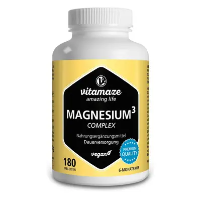 Vitamaze MAGNESIUM 350 mg Complexe citrate/oxyde/carbone végétalien Comprimé(S) 180 pc(s)