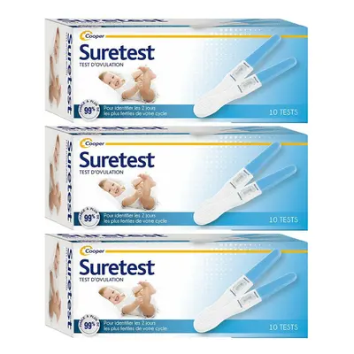 SURETEST OVULATION B10 Test(S) 3x10 pc(s)