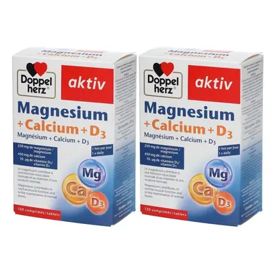 Doppelherz® aktiv Magnesium + Calcium D3 Comprimé(S) 2x120 pc(s)