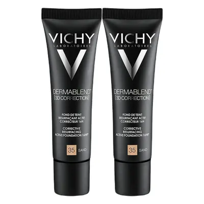 VICHY Dermablend 3D Correction Fond de teint resurfaçant Tube 30ml - Teinte 35 SABLE Maquillage 