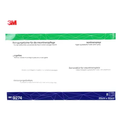 3M™ Cavilon™ Lingettes de Soins d'Incontinence 20 x 30 cm Lingette(S) 8 pc(s)