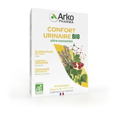 Arkopharma ARKOFLUIDES® Confort Urinaire Bio Ampoule(S) Buvable(S) 20x10 ml