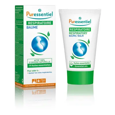 PURESSENTIEL RESPIRATOIRE Baume de massage Resp'OK® aux 19 Huiles Essentielles - 50 ml