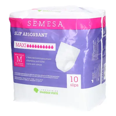 Marque Verte Semesa Slip Absorbant Maxi - Medium Culotte D'Incontinence 10 pc(s)