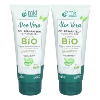 MKL Aloe Vera Gel Réparateur Gel(S) 2x200 ml