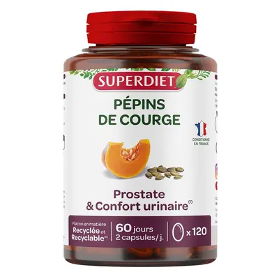 HUILE DE PÉPINS COURGE - 120 capsules Capsule(S) pc(s)