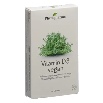 PHYTOPHARMA Vitamine D3 Vegan Comprimé(S) 60 pc(s)