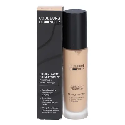 COULEURS DE NOIR Fusion Matte Foundation 02 Cool Neutral Maquillage 30 ml