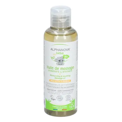 Alphanova Bébé Huile de Massage Hydratante et Apaisante 100 ml