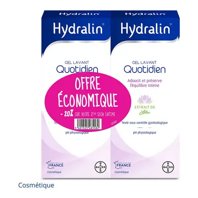 Hydralin® Gel Lavant Quotidien Nettoyant 2x200 ml