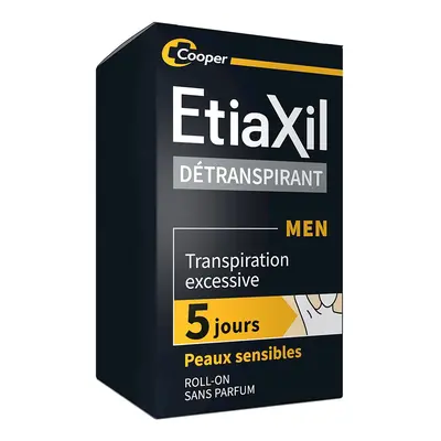 ETIAXIL - Déodorant Détranspirant Traitement Transpiration Excessive Aisselles HOMME Peaux Sensi