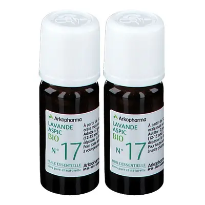 ARKOPHARMA N°17 Huile Essentielle de Lavande Aspic Bio Goutte(S) 2x10 ml