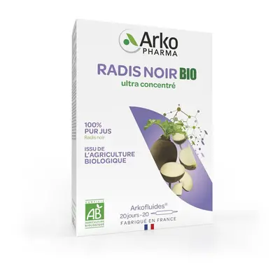 Arkopharma ARKOFLUIDES® Radis Noir Bio Ampoule(S) Buvable(S) 20x10 ml