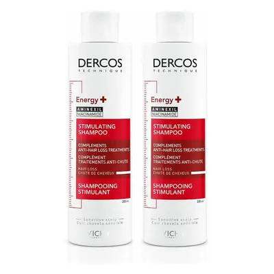 VICHY Dercos Technique Shampooing Energy+ 2x200 ml