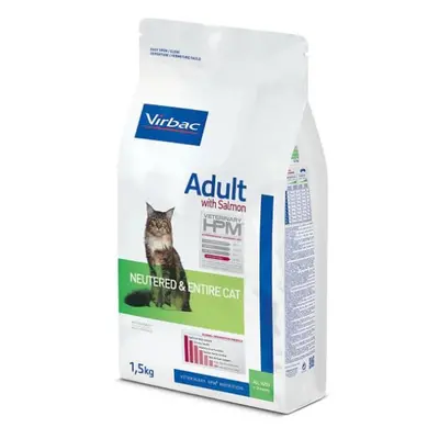 VIRBAC VETERINARY HPM® Chat adulte castré & entier - Saumon 1500 g