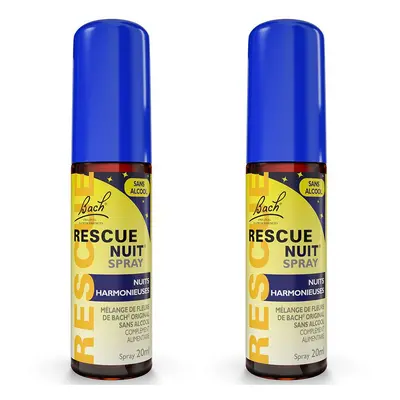 Fleurs de Bach Rescue® Nuit Spray sans alcool 2x20 ml