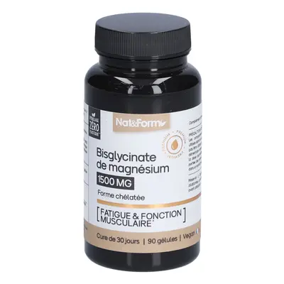 Nat&Form Bisglycinate de magnésium en gélules Capsule(S) 90 pc(s)